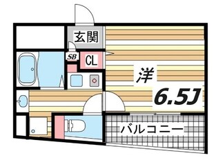 県庁前駅 徒歩3分 5階の物件間取画像